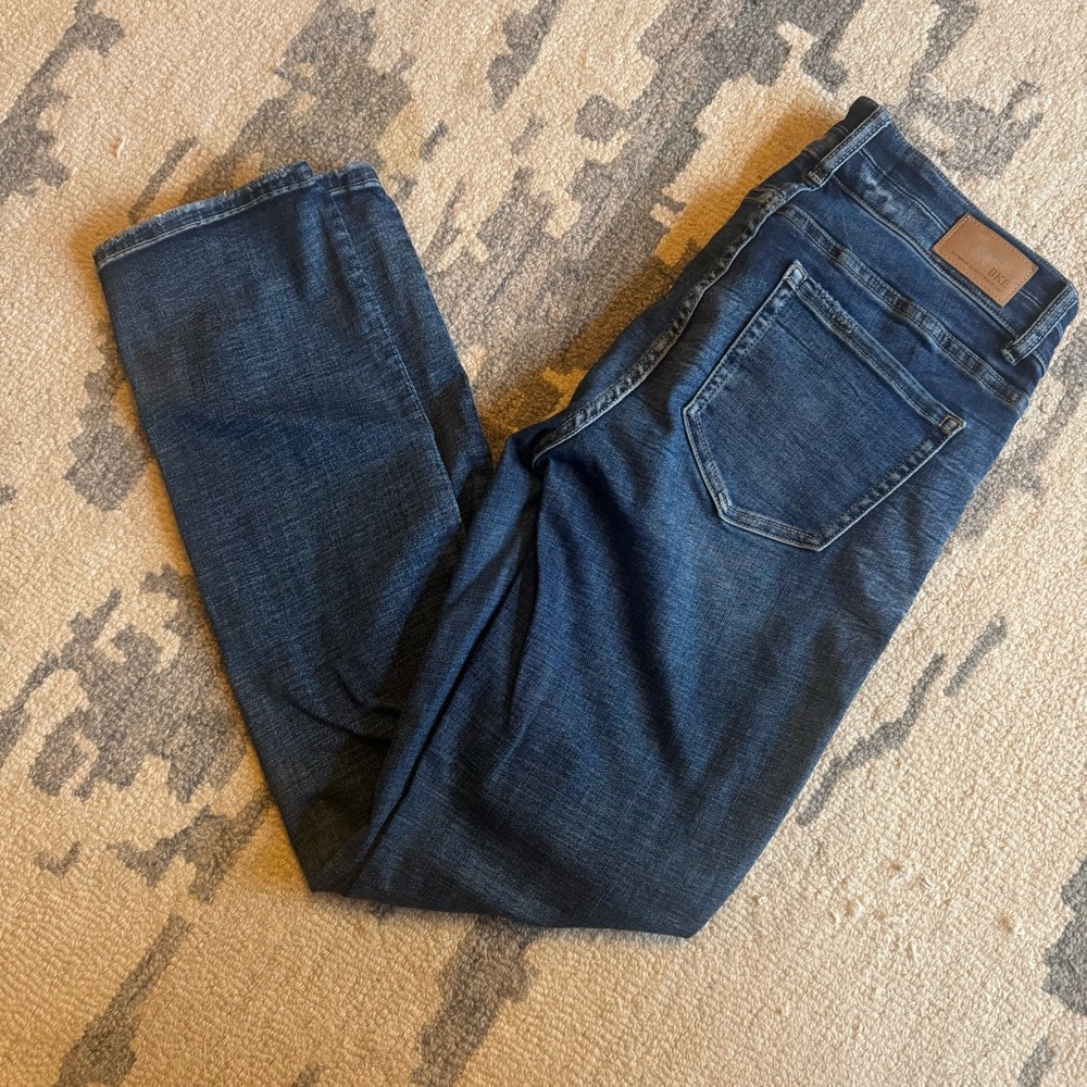 BKE Blue Ankle Cropped Jeans Classic Design Payton